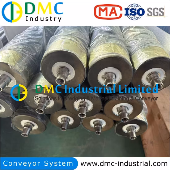 Доставка материалов для производства ленточных лент Полиуретановый ролик SBR NBR FKM EPDM Резиновые ролики для конвейера